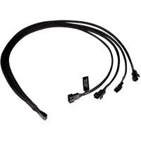 Y-Kabelsplitter 4-Pin auf 4x 4-Pin PWM, 60cm schwarz
