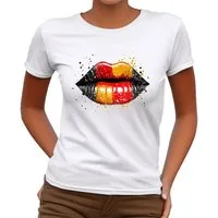 Banco T-Shirt Damen T-Shirt Fußball EM Trikot Deutschland Fan Unifarben Perfekt für Fußball, Public Viewing & Sport-Events