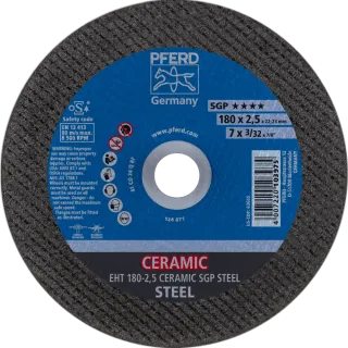 PFERD TOOLS Trennscheibe EHT gerade CERAMIC Speziallinie SGP STEEL für Stahl - 61318025