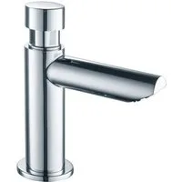 Tuganna Waschtischarmatur Timer Kaltwasserarmatur Wasserstopp-Funktion, Standventil selbstschließend
