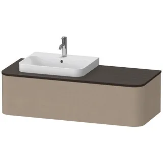 Duravit Happy D.2 Plus Konsolenwaschtischunterbau wandhängend Leinen Matt 1300x550x354 mm - HP4942L7 HP4942L75750010