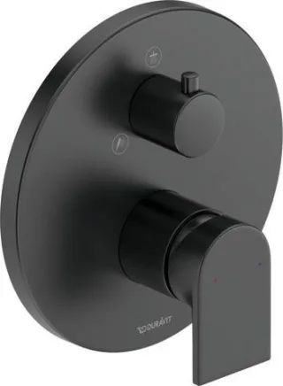 Duravit Tulum by Starck Einhebel-Brausemischer Unterputz Schwarz Matt 170x86x182 mm - TU4210012046 TU4210012046
