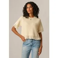 Adrianna Papell Strickpullover Fringe Raglan Pullover Ein lässiger, von Boho-Stil inspirierter Pullover mit Fransen