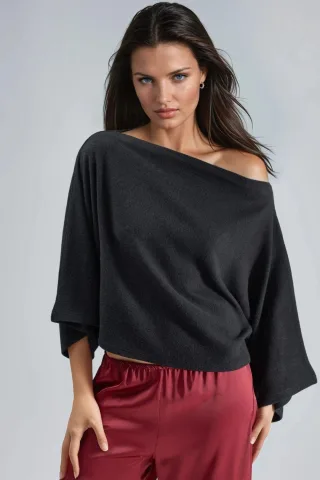 Lässige Strickbluse