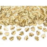 partydeco Streudeko, Konfetti Blätter 1,5x2cm 15g gold