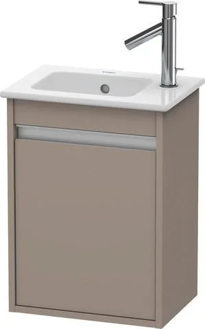 Duravit Ketho Waschtischunterbau wandhängend Basalt Matt 400x285x550 mm - KT6417L4343 KT6417L4343