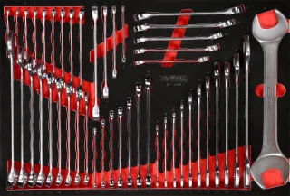 KS Tools Schraubenschlüssel-Satz in Schaumstoffeinlage, 46-tlg - 811.0046