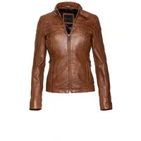 bugatti Lederjacke (1-St) Taillierter Schnitt