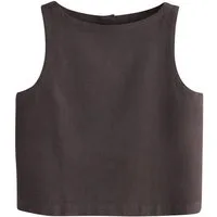 Next Shirttop Top aus Leinengemisch (1-tlg)