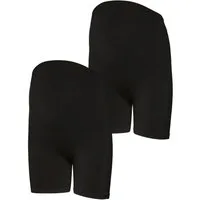 Mamalicious Umstandsshorts MLAMIYA NEW HOTPANTS 2-P NOOS (Packung, 2-tlg) in Jersey-Qualität, aus Nylon, Polyamid und Elasthan, Slim Fit