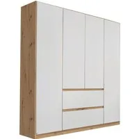 rauch Drehtürenschrank Schrank Garderobe MAINZ Breiten 91/136/181/226/271/315/360, Höhe 210cm (3 verschiedene Ausstattungen BASIC/CLASSIC/PREMIUM (inkl. SOFT-CLOSE) grifflose Front, Außentüren mit Push-to-Open Funktion MADE IN GERMANY