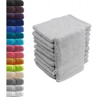 Hometex Premium Textiles Waschhandschuh in Premium Qualität 500 g/m², Feinster Frottier-Stoff 100% Baumwolle, (10er Set), weich, saugfähig, extra schwer & flauschig - TEST BILD TOP MARKE 2025