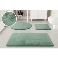 OTTO home Badematte Lennja, Höhe 25 mm, rutschhemmend beschichtet, fußbodenheizungsgeeignet, Polyester, rechteckig, Badteppich, getuftet, Uni, antirutsch, flauschig wie Kaninchenfell