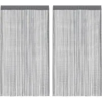 vidaXL Vorhang Fadenvorhänge 2 Stk. Anthrazit 140x250 cm (2 St)