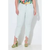 MIAMODA Funktionshose 7/8 Jeans Skinny Fit 5-Pocket Fransensaum