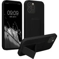 kwmobile Handyhülle kwmobile Handyhülle für Apple iPhone 12 Pro Max, Hülle mit Fingerhalter und Standfunktion - Silikon Case Handy Cover