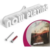 Mobilefox Wanddekoobjekt Schallplatten Wandhalterung NOW PLAYING für LP Disc Vinyl