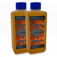Hoyo Technology GmbH Leinölfirnis Leinölfirnis 0,5 Liter - Dreifach gekochtes Holzöl, Harzfrei Firnis, Lebensmittelecht, Ökologisch, Harzfrei
