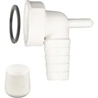 tecuro Siphon Geräteanschlusstülle 90° mit Kondensatanschluss Ø 8 mm