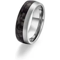 Adam & Eve Trauring Carbon/Titan - Eheringe, Partnerringe "AEC55M" ohne & mit Zirkonia