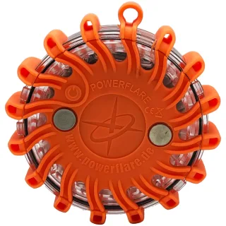 LED Signallicht | Powerflare | Akku-Version | orange | 9 Blinkfolgen | hohe Sichtbarkeit | kompakt | stabil | hohe Lichtstärke | hell