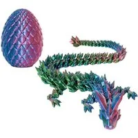 Jumpeak Tierfigur 3d drache,3d tiere,tiere figuren,Kinderspielzeug,ostern deko (ostergeschenke kinder, 22 cm Drache + 8,5 cm Drachenei), Mehrere Farben,künstlerische Kreationen,dekoration wohnzimmer