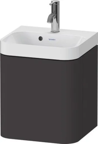 Duravit Happy D.2 Plus c-shaped Set wandhängend Graphit 400x360x480 mm - HP4344O80800000 HP4344O80800000