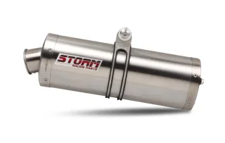 Sport Auspuff OVAL Storm by MIVV Edelstahl BMW F 700 GS Bj. 2012-2018 EURO-3/EURO-4 +ABE