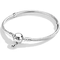 LuxusKollektion Charm-Armband Schlangen Gliederarmband mit Kugelverschluss 925 Sterling Silber 18CM