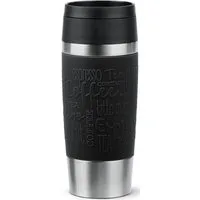 Emsa Thermobecher Travel Mug Classic, mit 360°-Trinköffnung, auslaufsicher, rutschfest, Edelstahl, Kunststoff, Silikon, 4h heiß, 8h kalt - 360 ml / 6h heiß, 12h kalt - 500 ml, 100% dicht