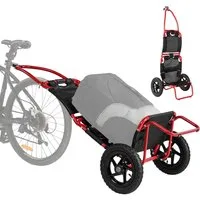 SEPNINE Fahrradlastenanhänger 2 in 1,klappbar mit 30 cm Luftreifen, 20 kg Ladegewicht