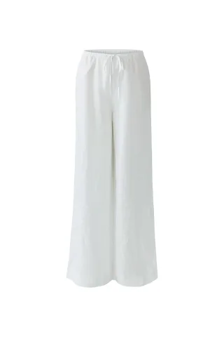 Oui - Leinenhose optic white - Gr. - 36