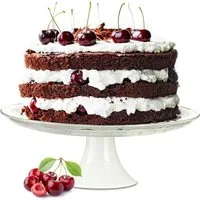 Sendez Kuchenplatte Kuchenplatte mit Relief Ø29cm Tortenplatte Tortenständer Servierplatte, Glas
