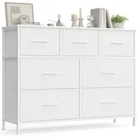 SONGMICS Kommode Schrank mit 5/6/7/8/9 Schubladen, Aufbewahrungsschrank, Stahl, MDF, Vliesstoff, für Schlafzimmer