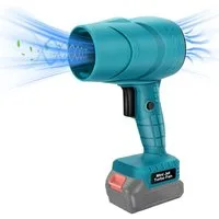 Athlix Akku-Laubbläser Mini Akku Laubbläser mit 2 Akkus, kabellos für Rasen, Laub, Auto, 1500 W, 128.000 U/min, 200 m/s Windgeschwindigkeit