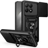 betterfon Handyhülle Panzerhülle für Xiaomi 15T Handyhülle Kameraschutz und Ringhalter, Outdoorhülle mit Smartstand Kameraschutz und Silikonkern
