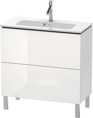 Duravit L-Cube Waschtischunterbau bodenstehend Weiß Hochglanz 820x391x704 mm - LC667408585 LC667408585