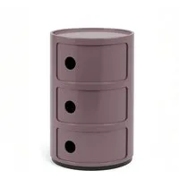 Kartell Container Componibili mit drei Fächern Violett