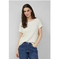 s.Oliver Kurzarmshirt T-Shirt T-Shirt aus Strukturjersey mit überschnittenen Schultern