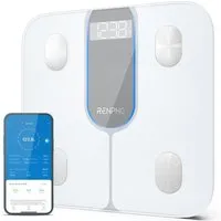 RENPHO Körper-Analyse-Waage Elis 1C Smart Body Scale A033, Smarte Körperanalysewaage mit 13 essentiellen Körpermessungen