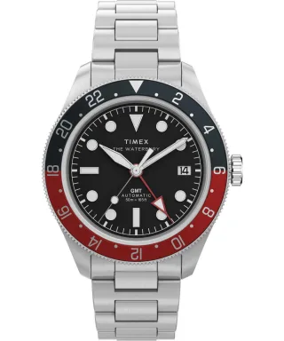 Timex Waterbury Heritage Silber Herren Armbanduhr TW2Y60600