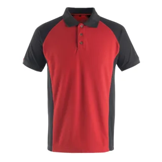 MASCOT Bottrop Polo-Shirt UNIQUE Rot / Schwarz S - 50569-961-0209-S