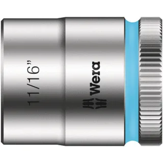 Wera 8790 HMB Zyklop-Steckschlüsseleinsatz mit 3/8"-Antrieb, zöllig Cyan - 05003577001