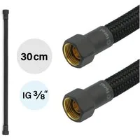 TUCAI Flexschlauch Flexschlauch DN8 IG/IG 3/8" Schwarz & Schwarz Matt 300 mm