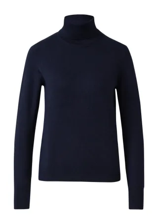 s.Oliver Red Label - Lässiger Rollkragenpullover blau - Gr. - 42