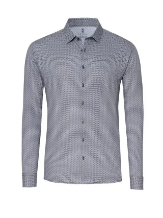 DESOTO - Casual Kent 1/1 black and light grey grid - Gr. - XL