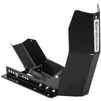 ConStands Motorradheber Easy Transport Fix - Motorrad Wippe Schwarz für Anhänger Vorderrad Tr