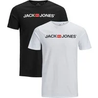 Jack & Jones T-Shirt JJECORP LOGO Print Kurzarm 2-er Stück Pack für (2-tlg) NOOS - JJECORP LOGO TEE SS CREW NECK NOOS