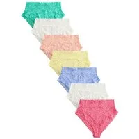 Next Slip Hochbund-Spitzenslips, 7er-Pack, hoher Beinschnitt (7-St)
