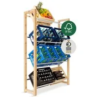 MANUMA® Standregal JAMES GETRÄNKEKISTENREGAL, Dein Getränkeregal für mehr Ordnung Zuhause